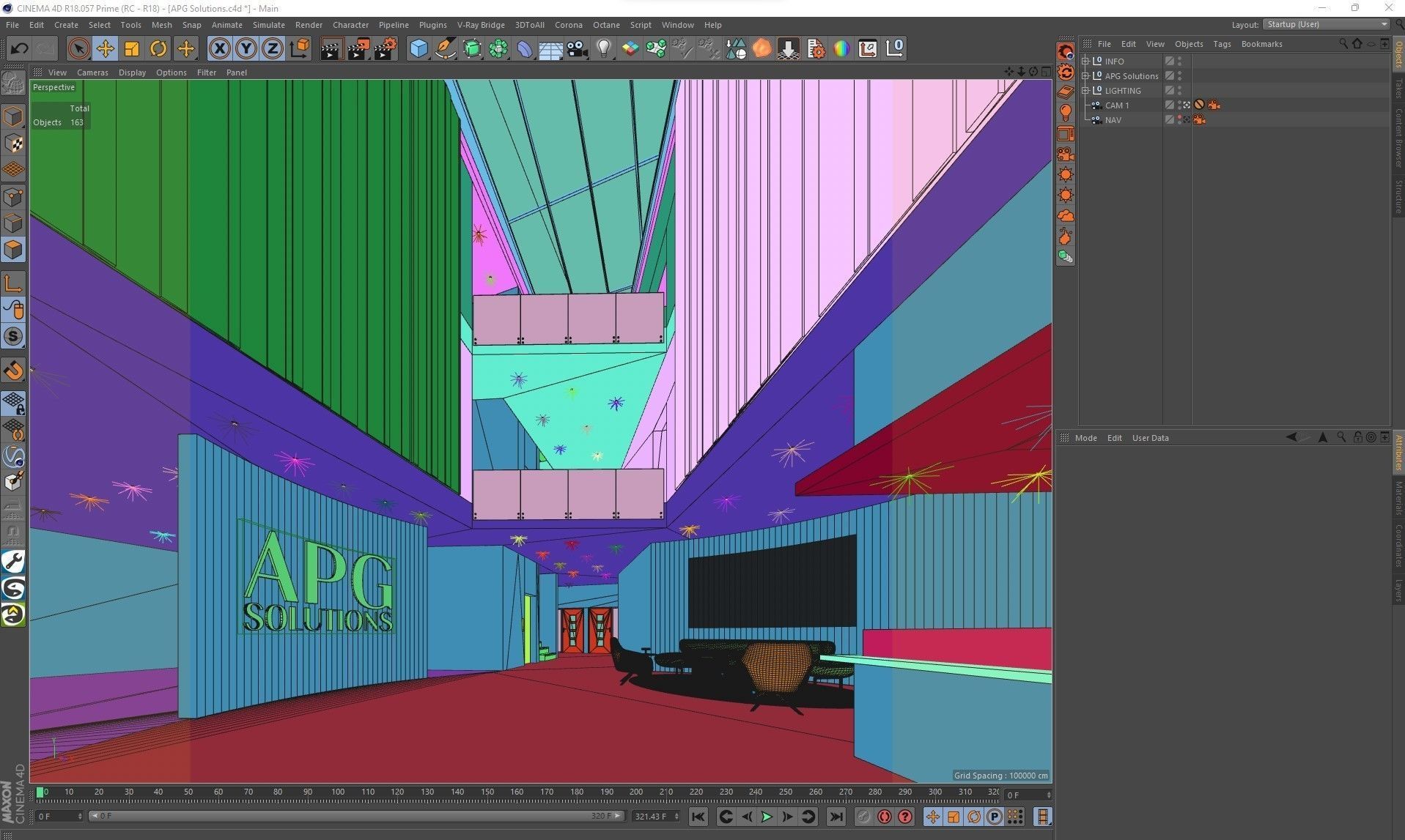 Corona - C4D files - Commercial Interior Space 3D model_3