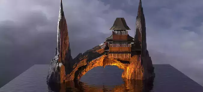 Arch Lizard  Cliff range Kit bash 1 