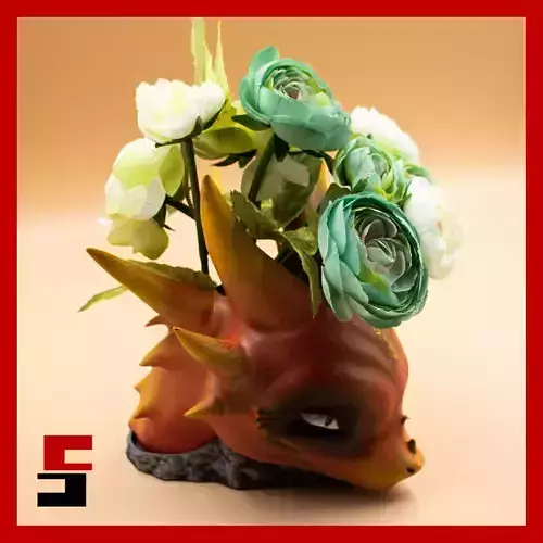 Dragon Planter Pot Organiser 3D print model