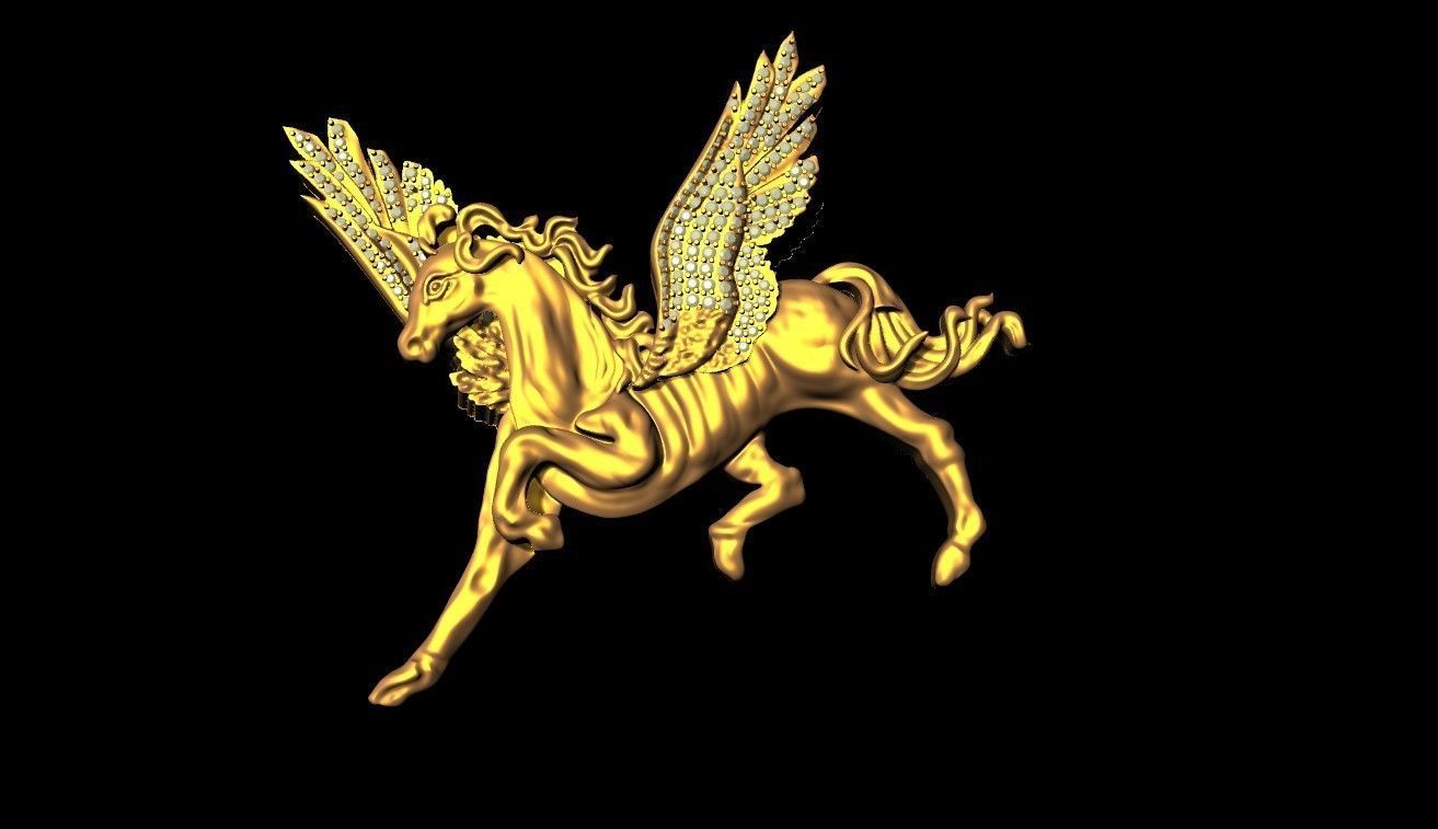 HORSE PENDANT 3D print model_1