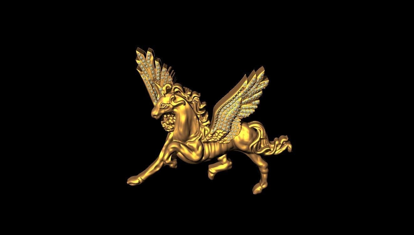 HORSE PENDANT 3D print model_2