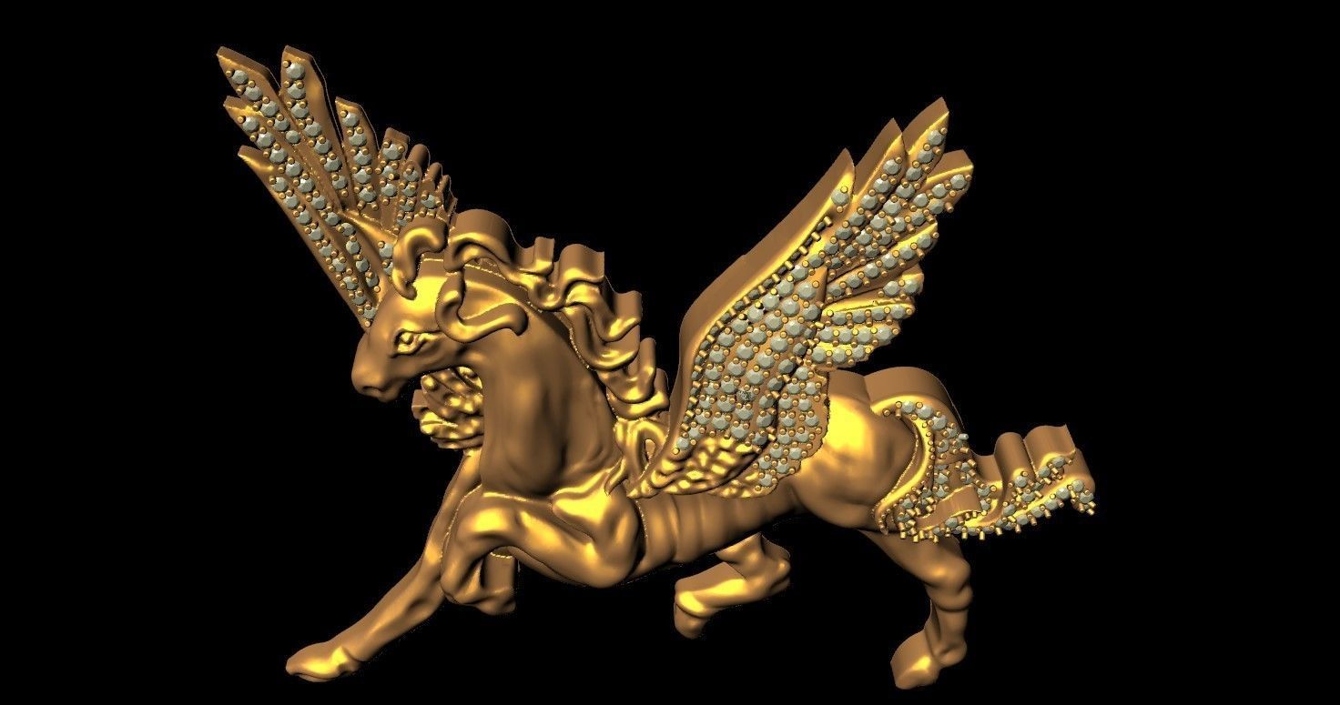 HORSE PENDANT 3D print model_11