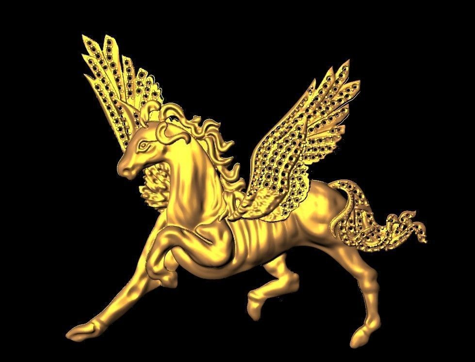 HORSE PENDANT 3D print model_8