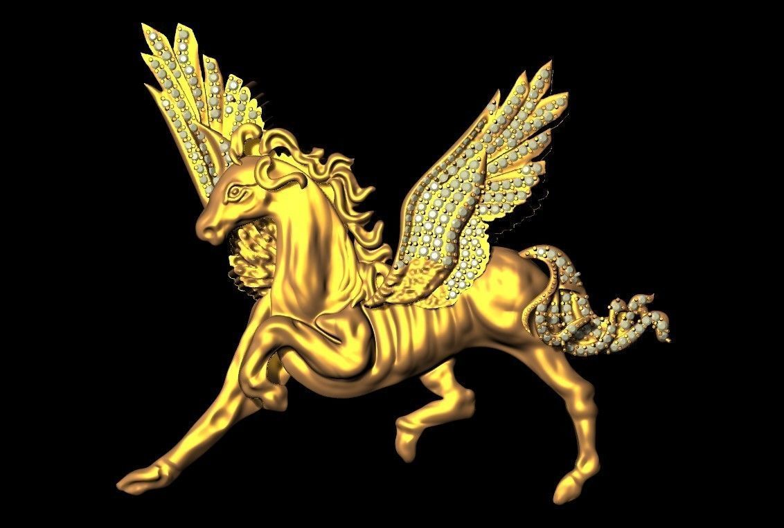 HORSE PENDANT 3D print model_5