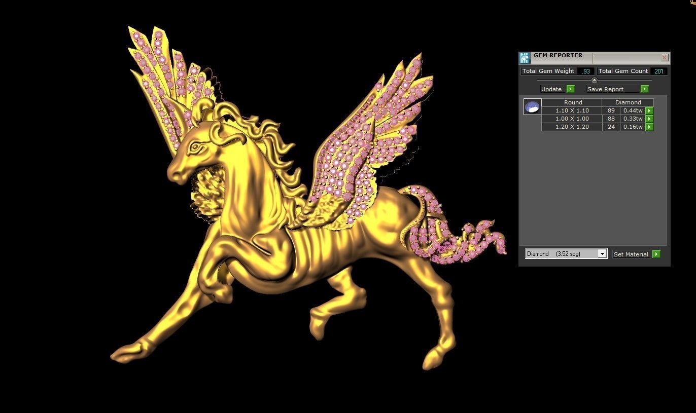 HORSE PENDANT 3D print model_7