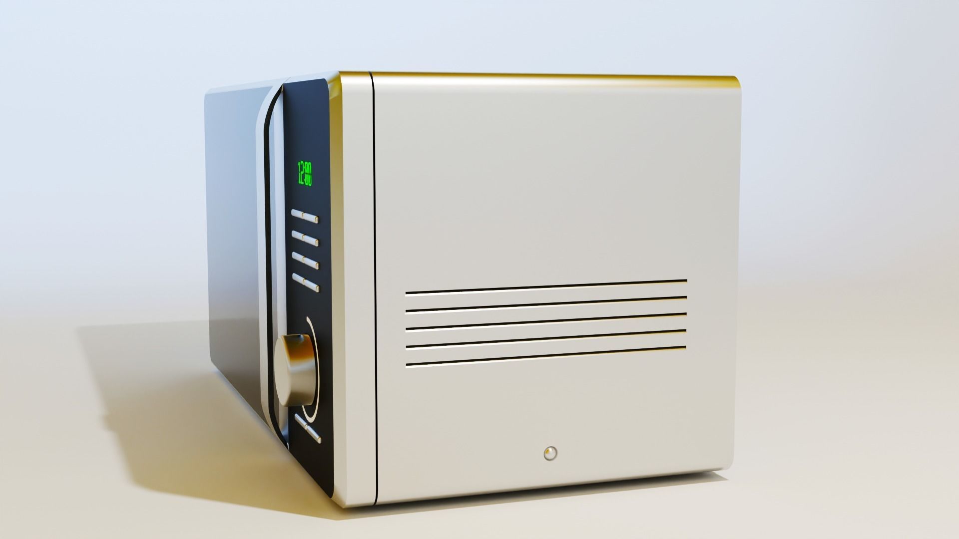 Microwave oven 3D model_2