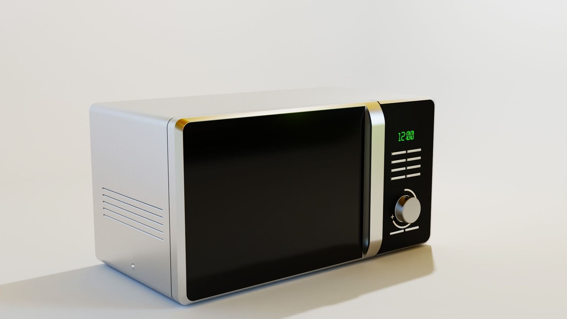 Microwave oven 3D model_1
