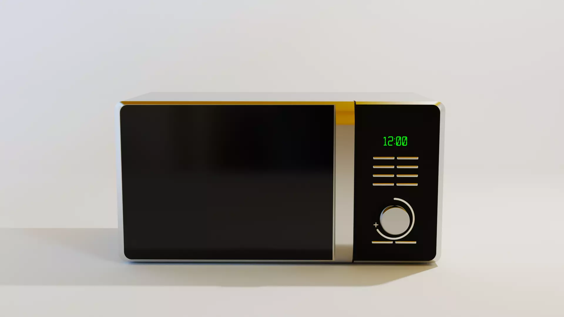 Microwave oven 3D model_0