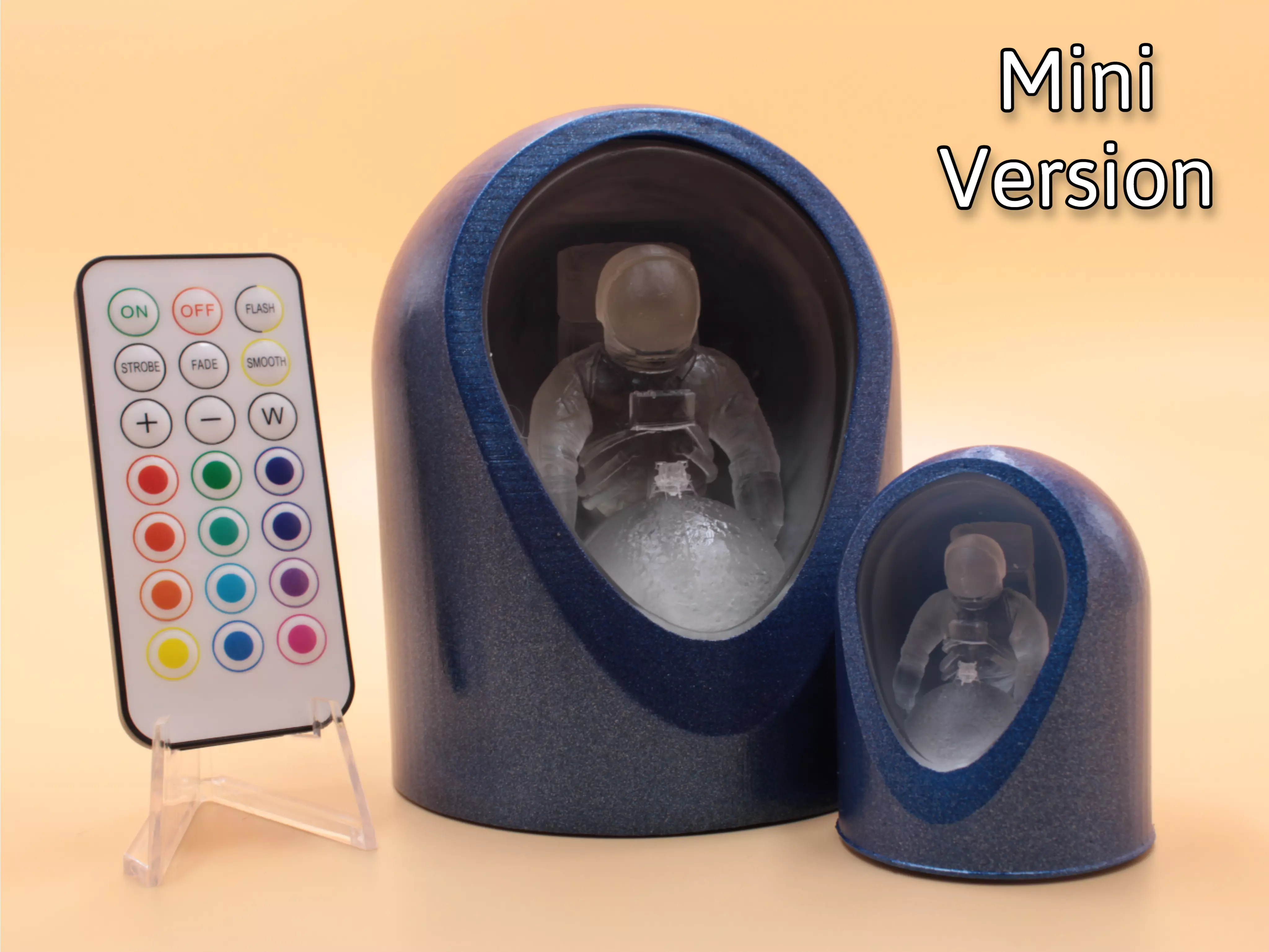 Astronaut in the Void Mini - LED Light Up Diorama 3D print model