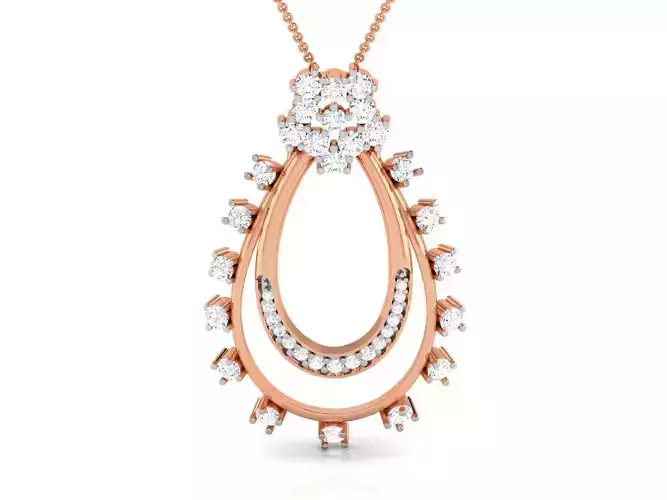 Light wt Diamond Charms Pendant 3dm render Detail 3D print model