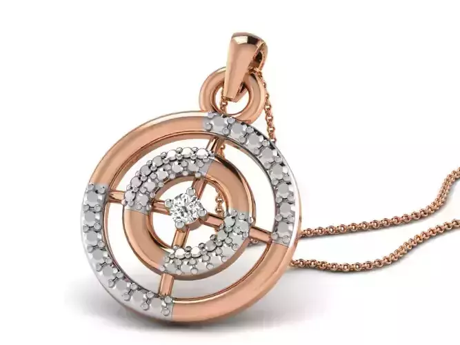 Light wt Diamond Charms Pendant 3dm render Detail
