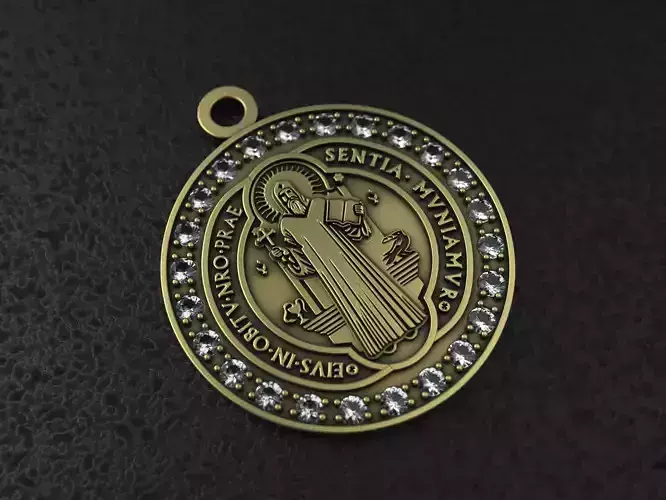  Saint Benedict Pendant - San Benito Dije 3D print model