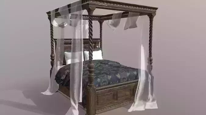 Four-Poster Canopy Bed