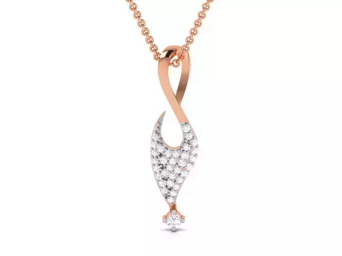 Light wt Diamond Charms Pendant 3dm render Detail