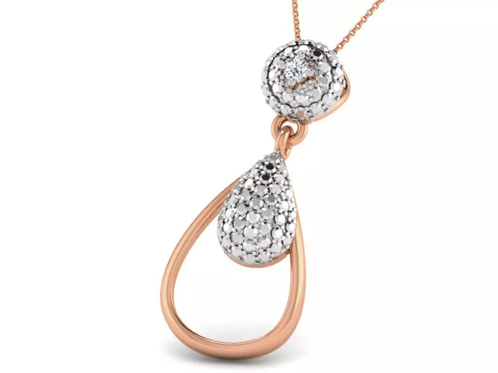 Light wt Diamond Charms Pendant 3dm render Detail 3D print model