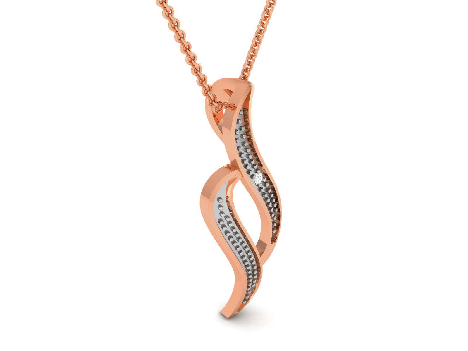 Light wt Diamond Charms Pendant 3dm render Detail 3D print model_1