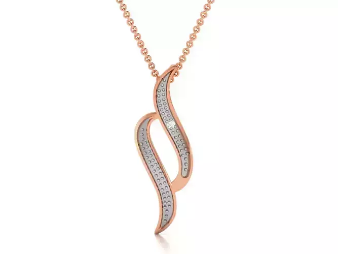 Light wt Diamond Charms Pendant 3dm render Detail