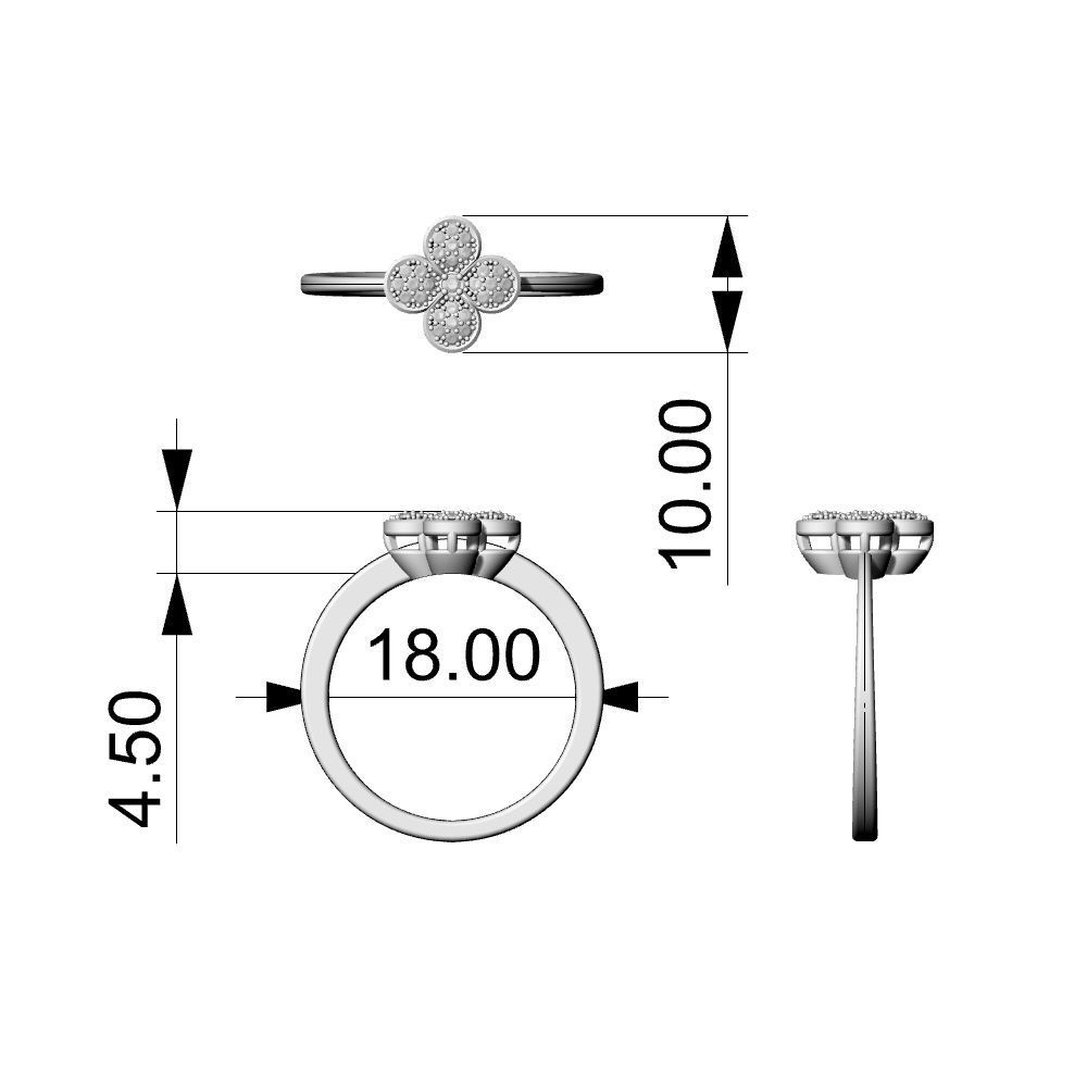 3D Jewel Ring - AN-540 3D print model_3