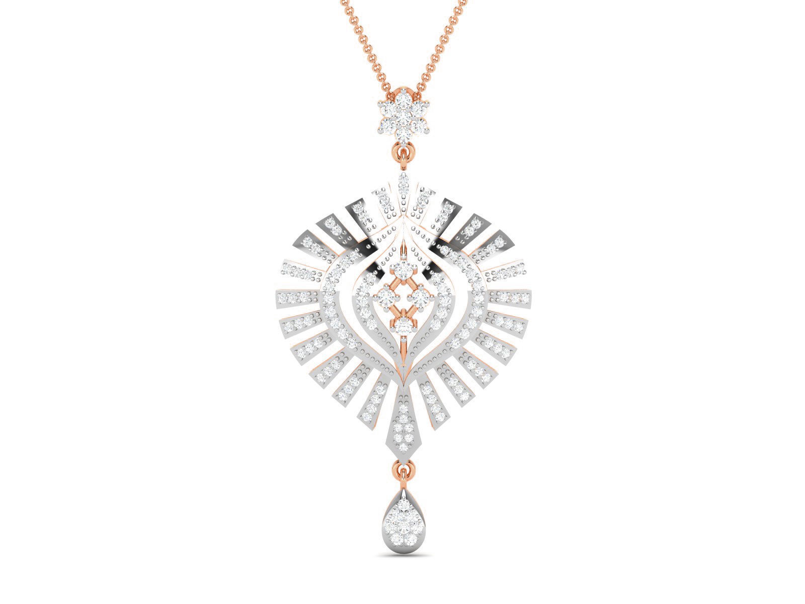 Light wt Diamond Charms Pendant 3dm render Detail 3D print model_1