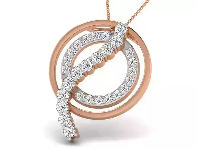 Light wt Diamond Charms Pendant 3dm render Detail