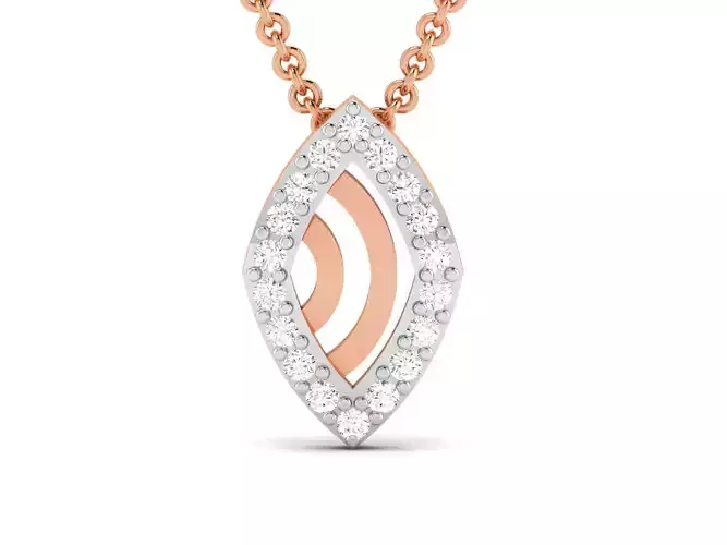 Light wt Diamond Charms Pendant 3dm render Detail
