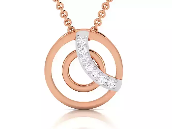 Light wt Diamond Charms Pendant 3dm render Detail