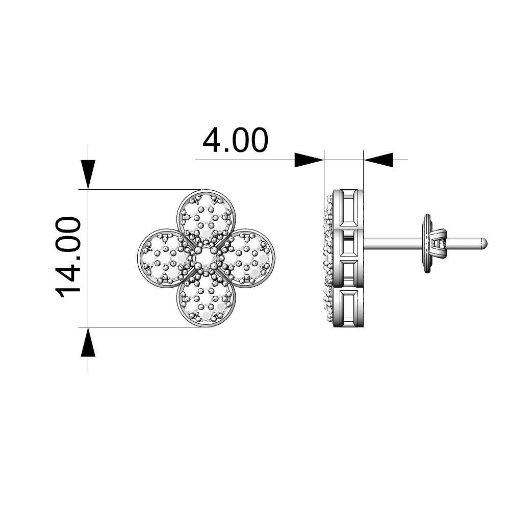 3D Jewel Earring - BR-541 3D print model_3