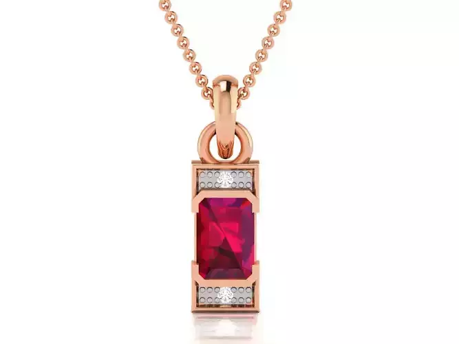 Light wt Diamond Charms Pendant 3dm render Detail 3D print model