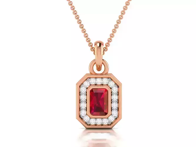 Light wt Diamond Charms Pendant 3dm render Detail 3D print model