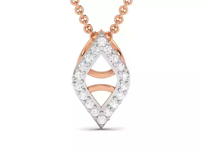 Light wt Diamond Charms Pendant 3dm render Detail