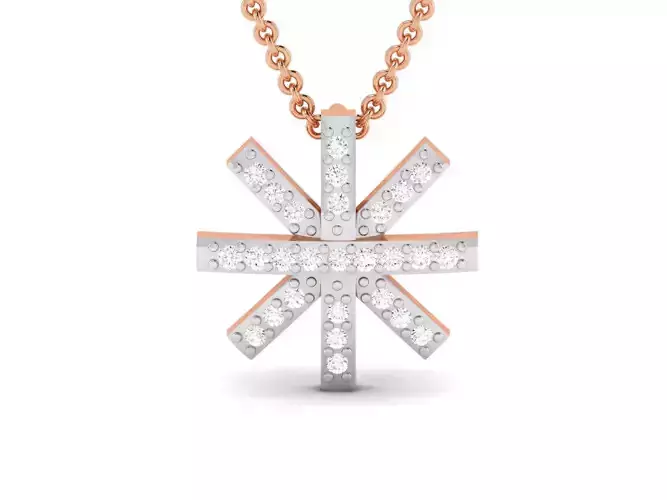 Guard of Honor Light wt Diamond Charms Pendant 3dm render Detail