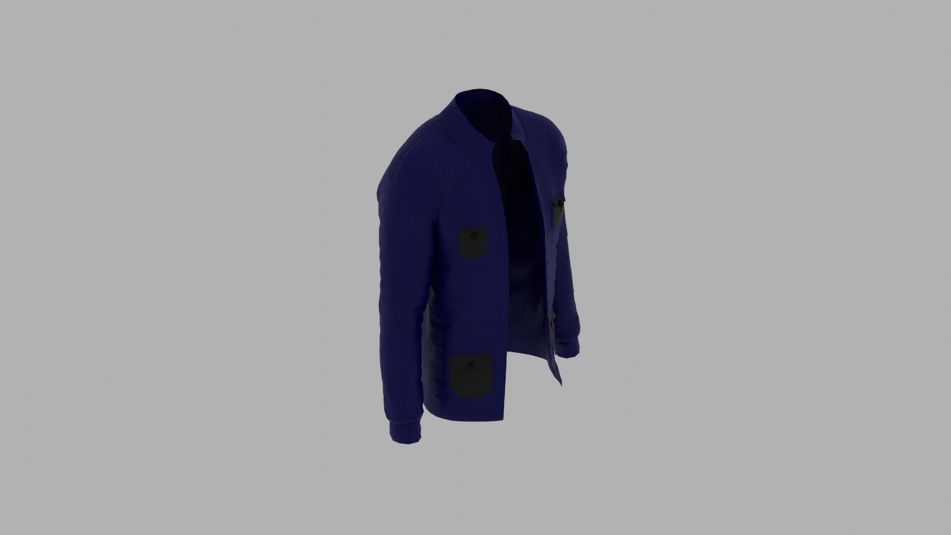 Jacket Low-poly 3D model_5