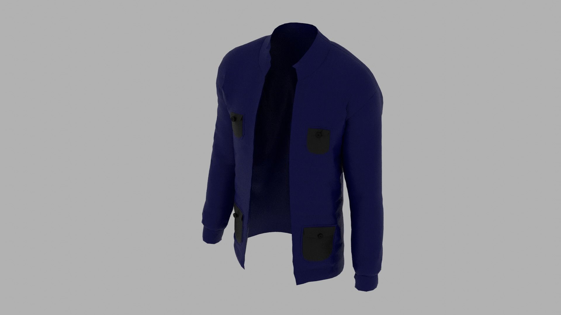 Jacket Low-poly 3D model_4