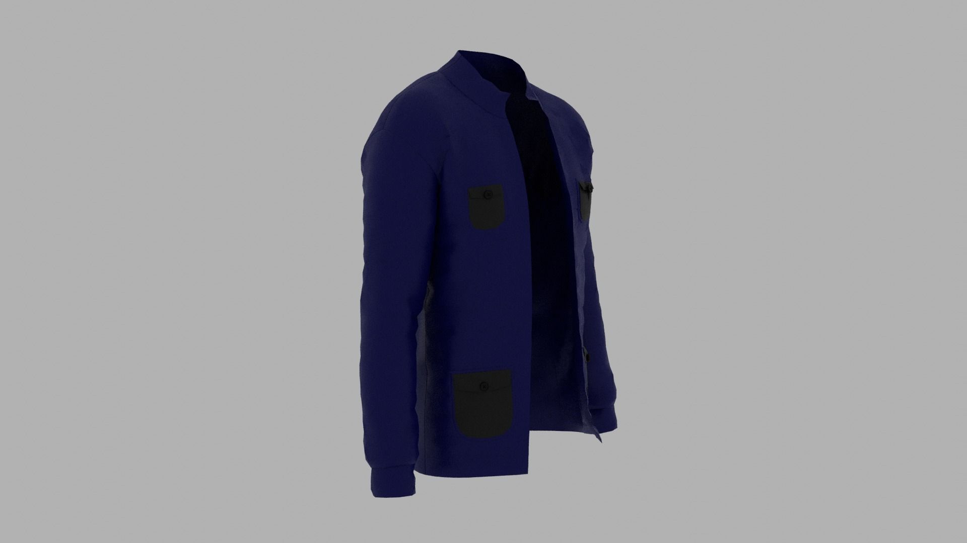 Jacket Low-poly 3D model_2