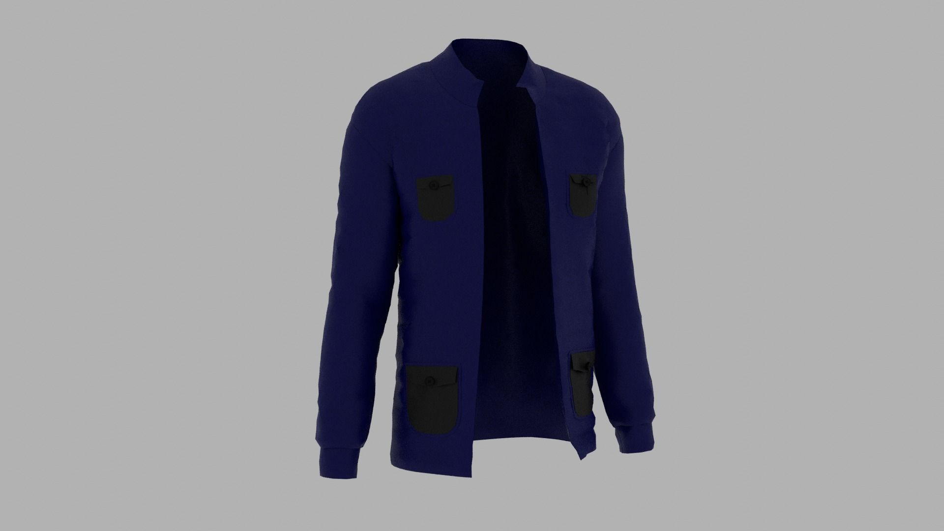 Jacket Low-poly 3D model_3