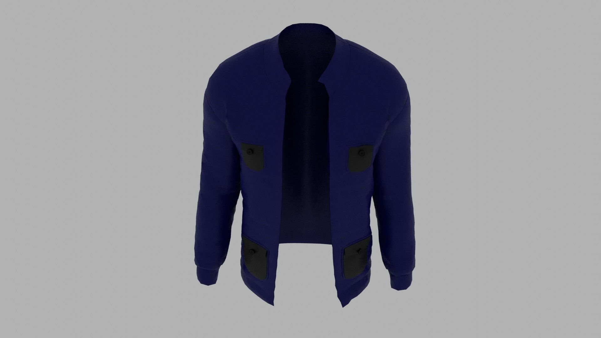 Jacket Low-poly 3D model_6