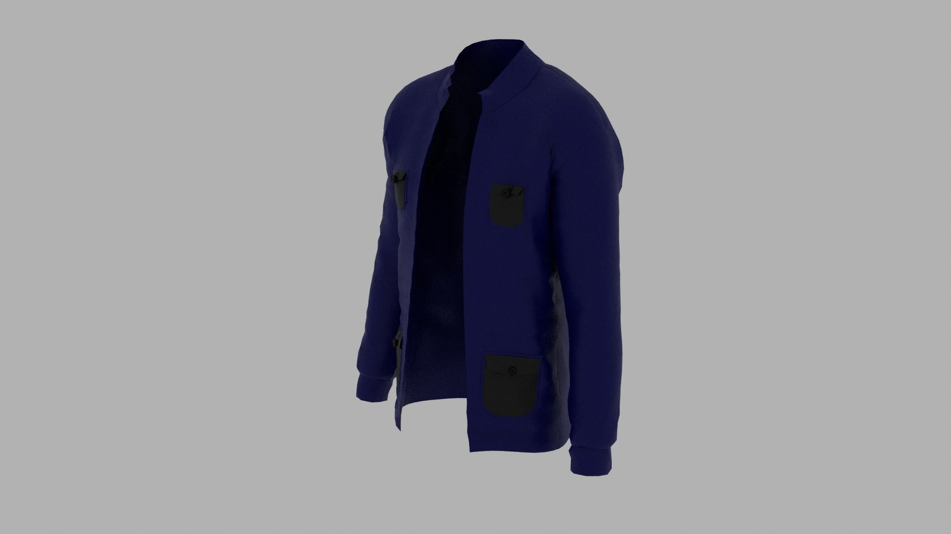 Jacket Low-poly 3D model_1