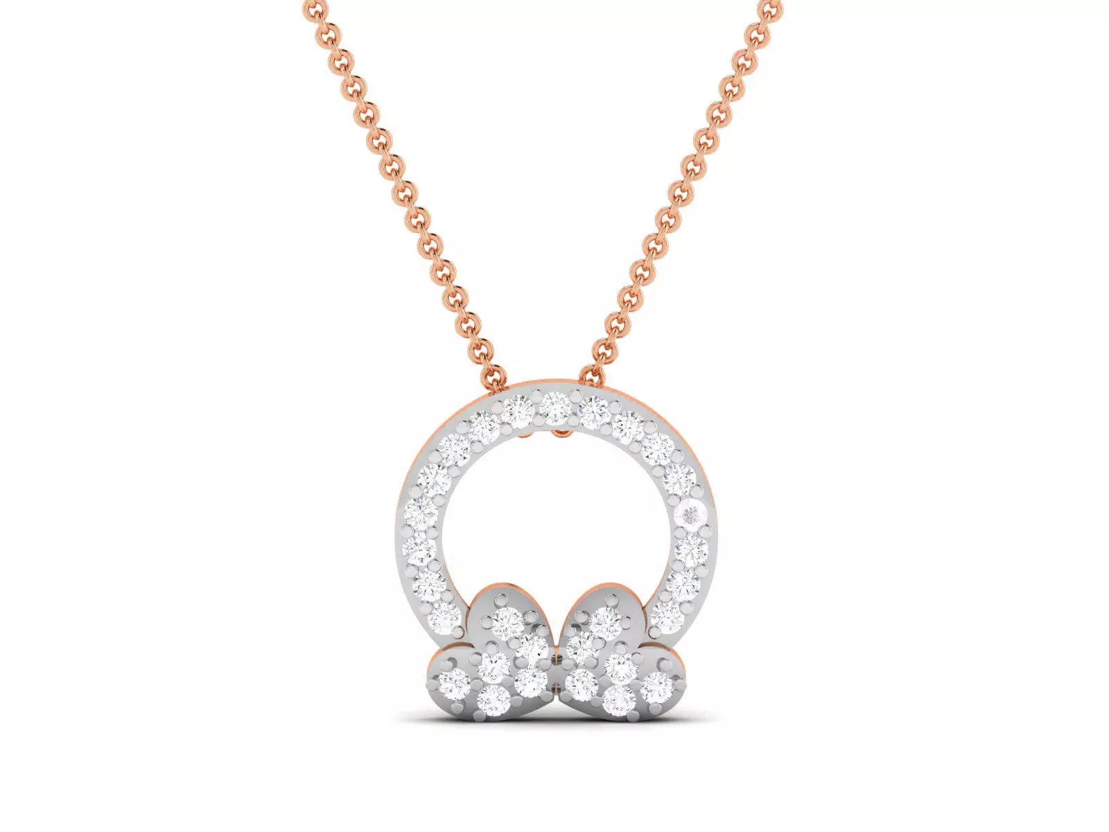 Light wt Diamond Charms Pendant 3dm render Detail 3D print model_0