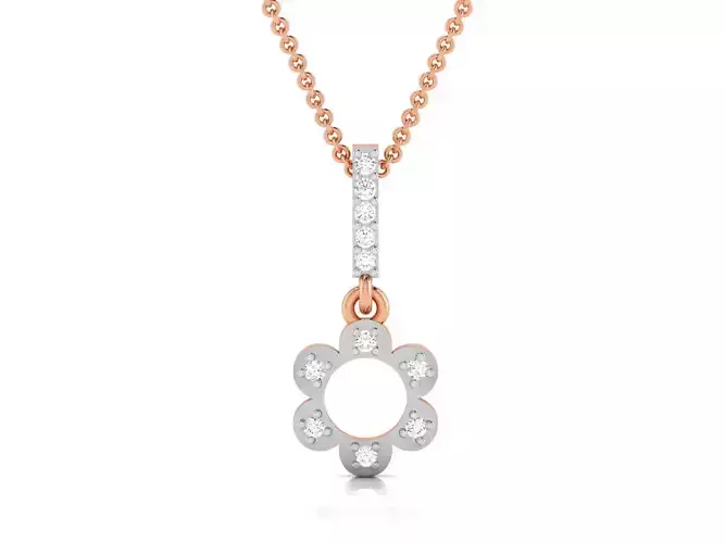 Light wt Diamond Charms Pendant 3dm render Detail