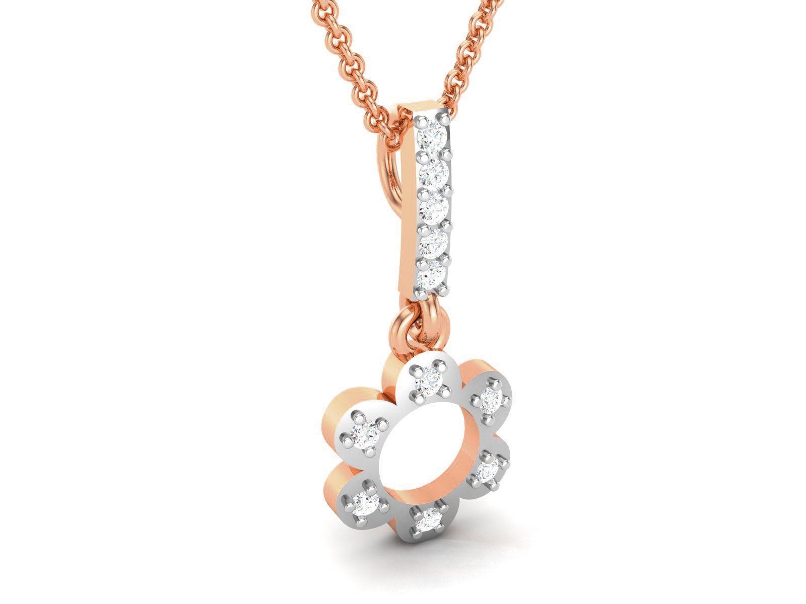 Light wt Diamond Charms Pendant 3dm render Detail 3D print model_2