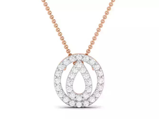 Light wt Diamond Charms Pendant 3dm render Detail