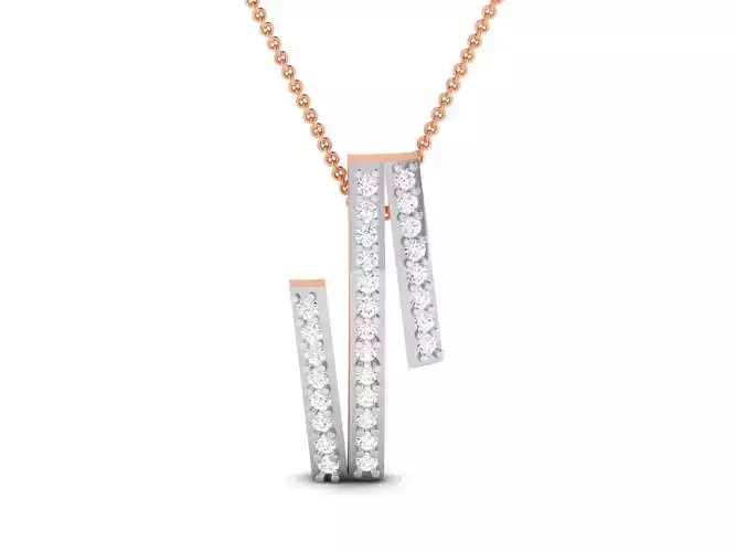 Light wt Diamond Charms Pendant 3dm render Detail
