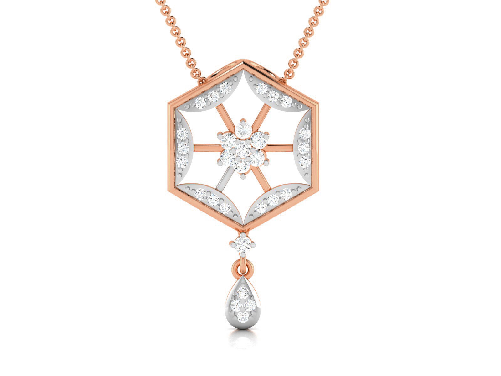Light wt Diamond Charms Pendant 3dm render Detail 3D print model_2