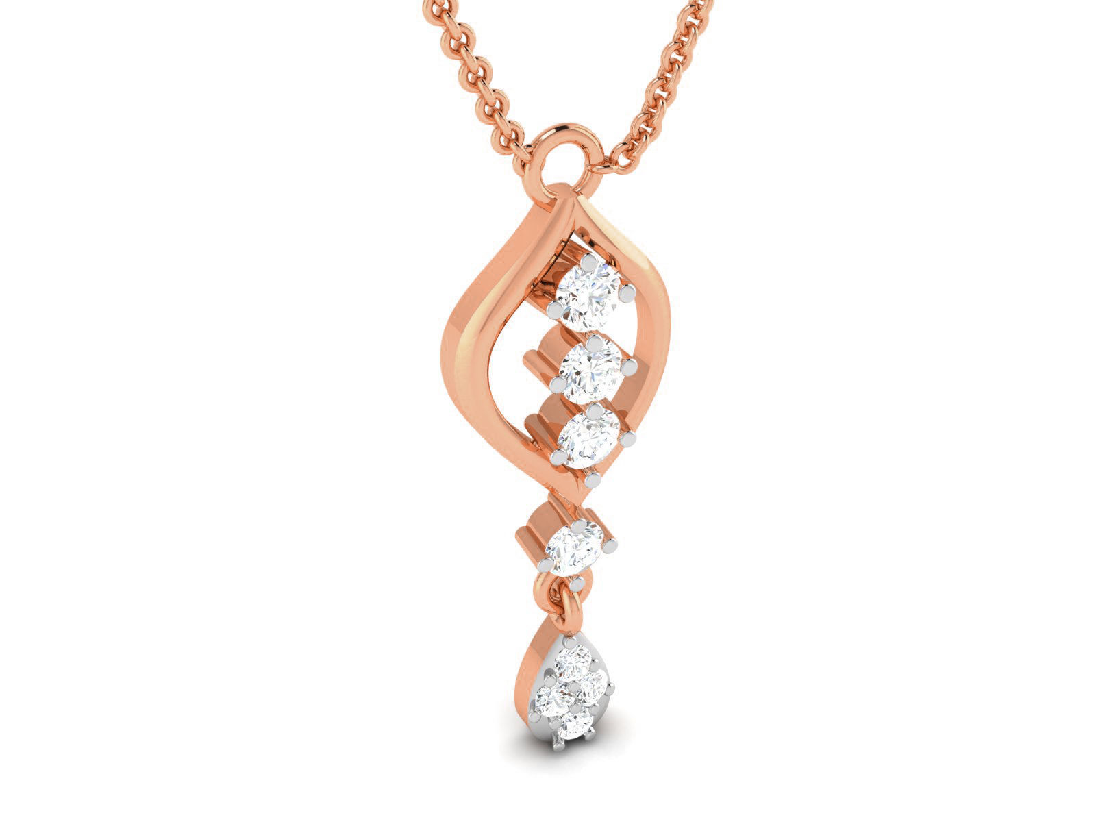 Light wt Diamond Charms Pendant 3dm render Detail 3D print model_2