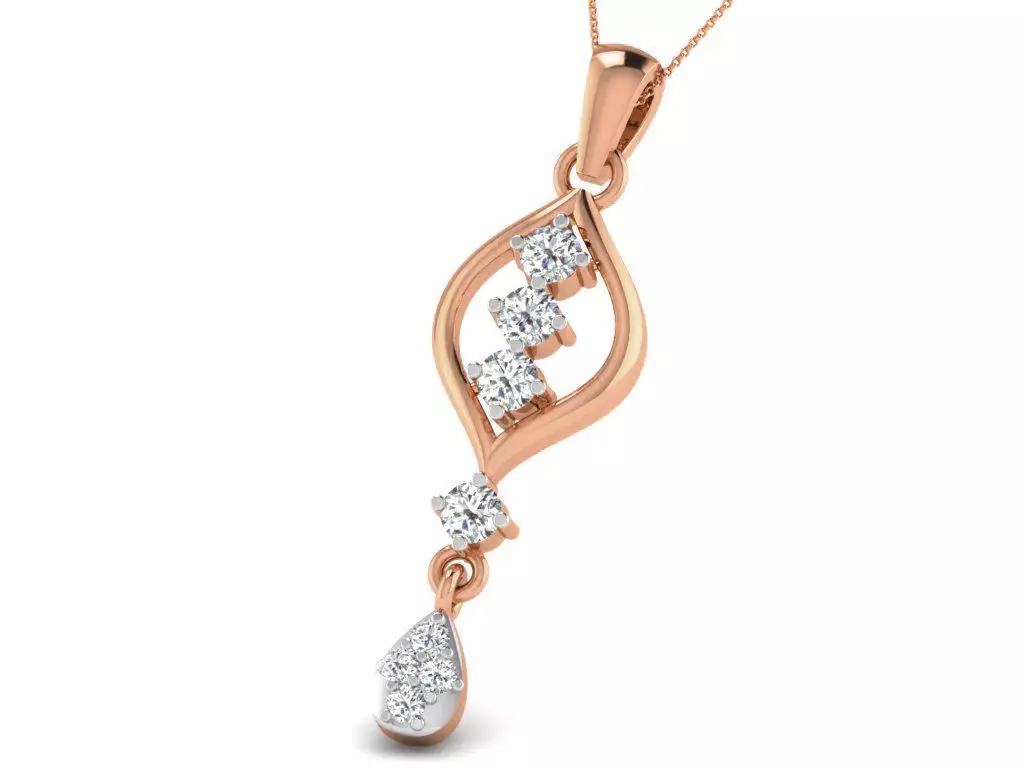 Light wt Diamond Charms Pendant 3dm render Detail 3D print model_0