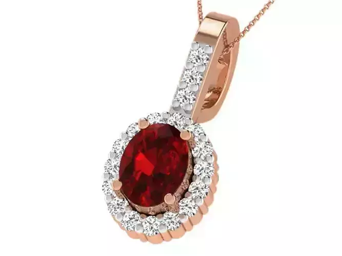 Light wt Diamond Charms Pendant 3dm render Detail 3D print model