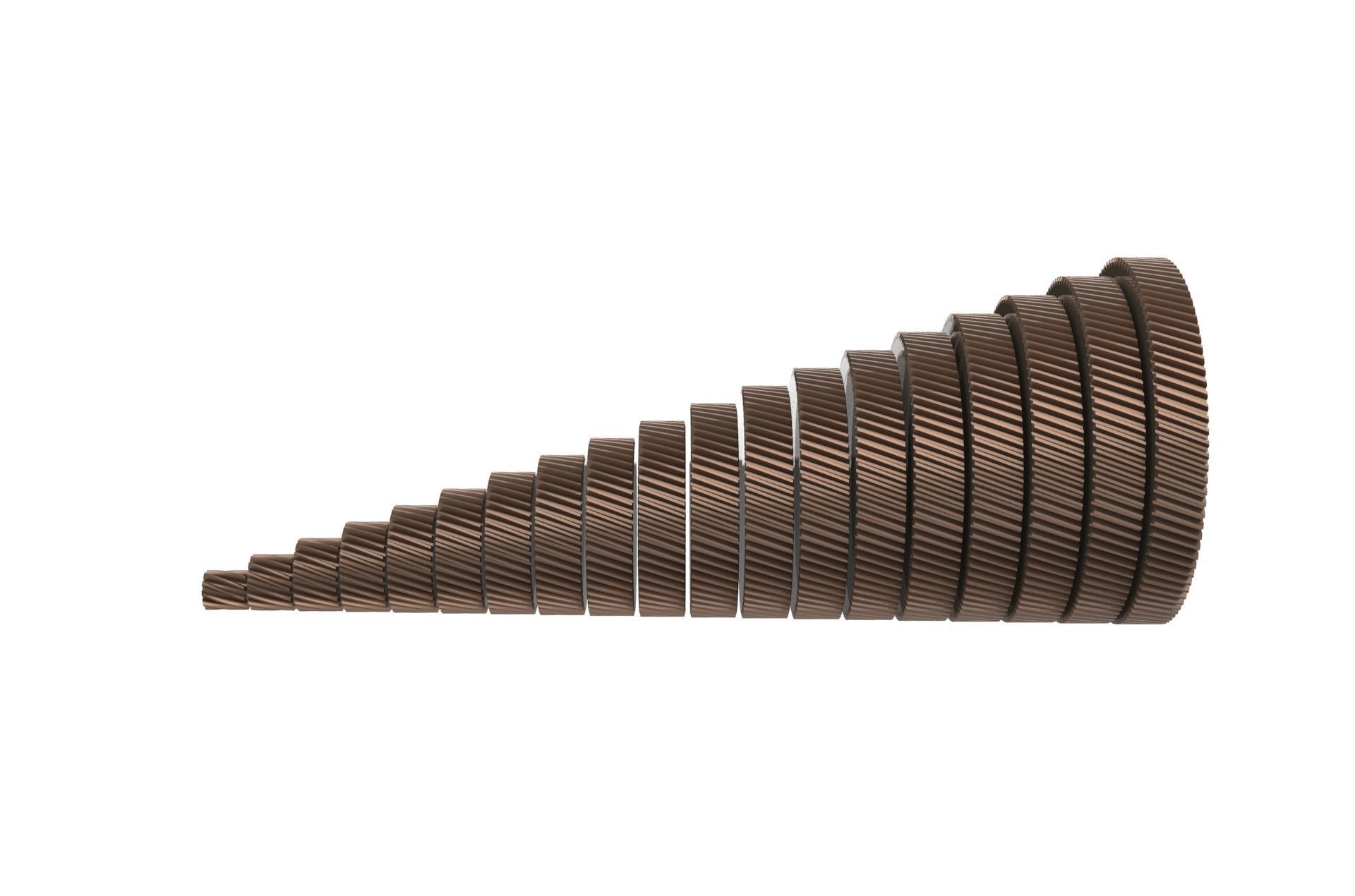 Helical Gear Set 3D print model_11