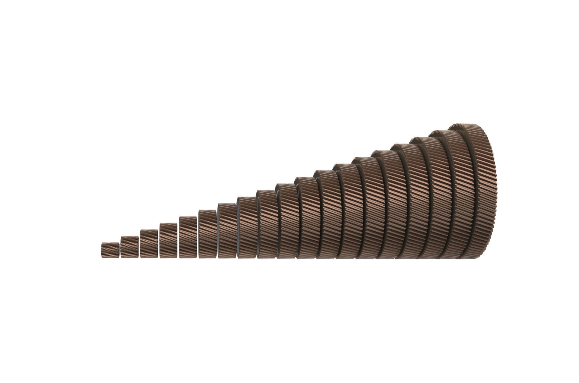 Helical Gear Set 3D print model_10