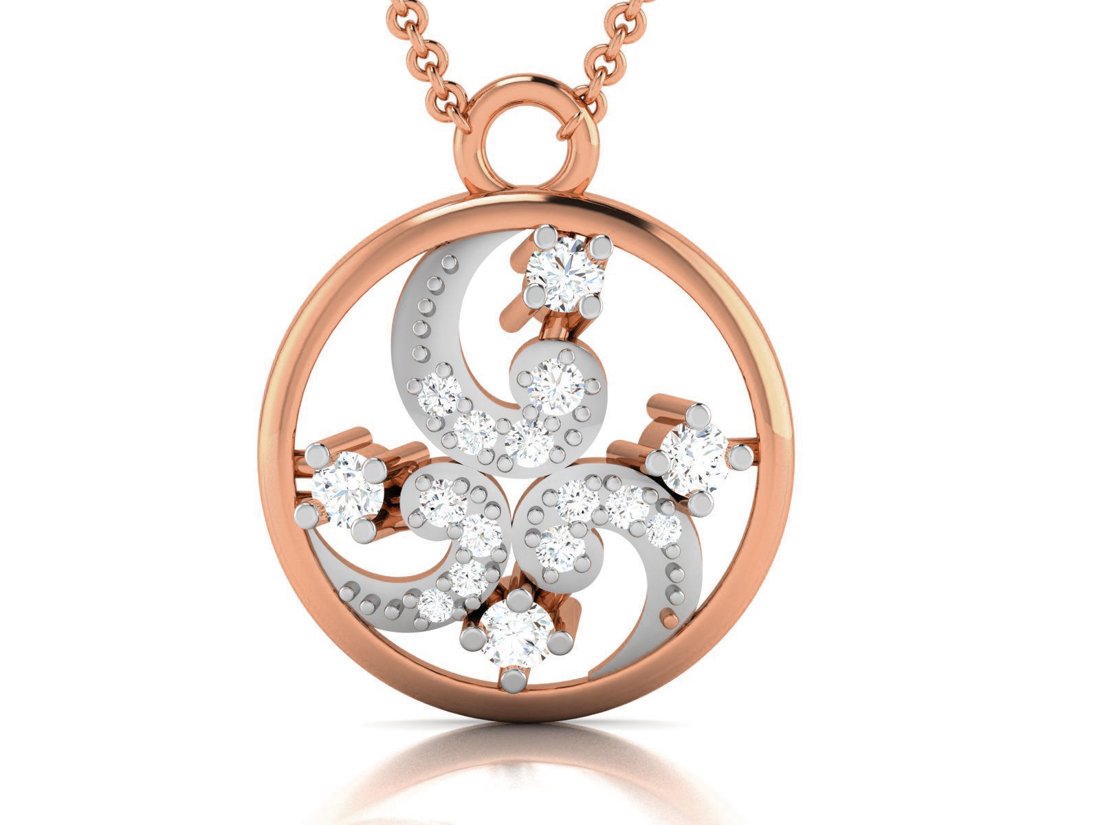 Light wt Diamond Charms Pendant 3dm render Detail 3D print model_2