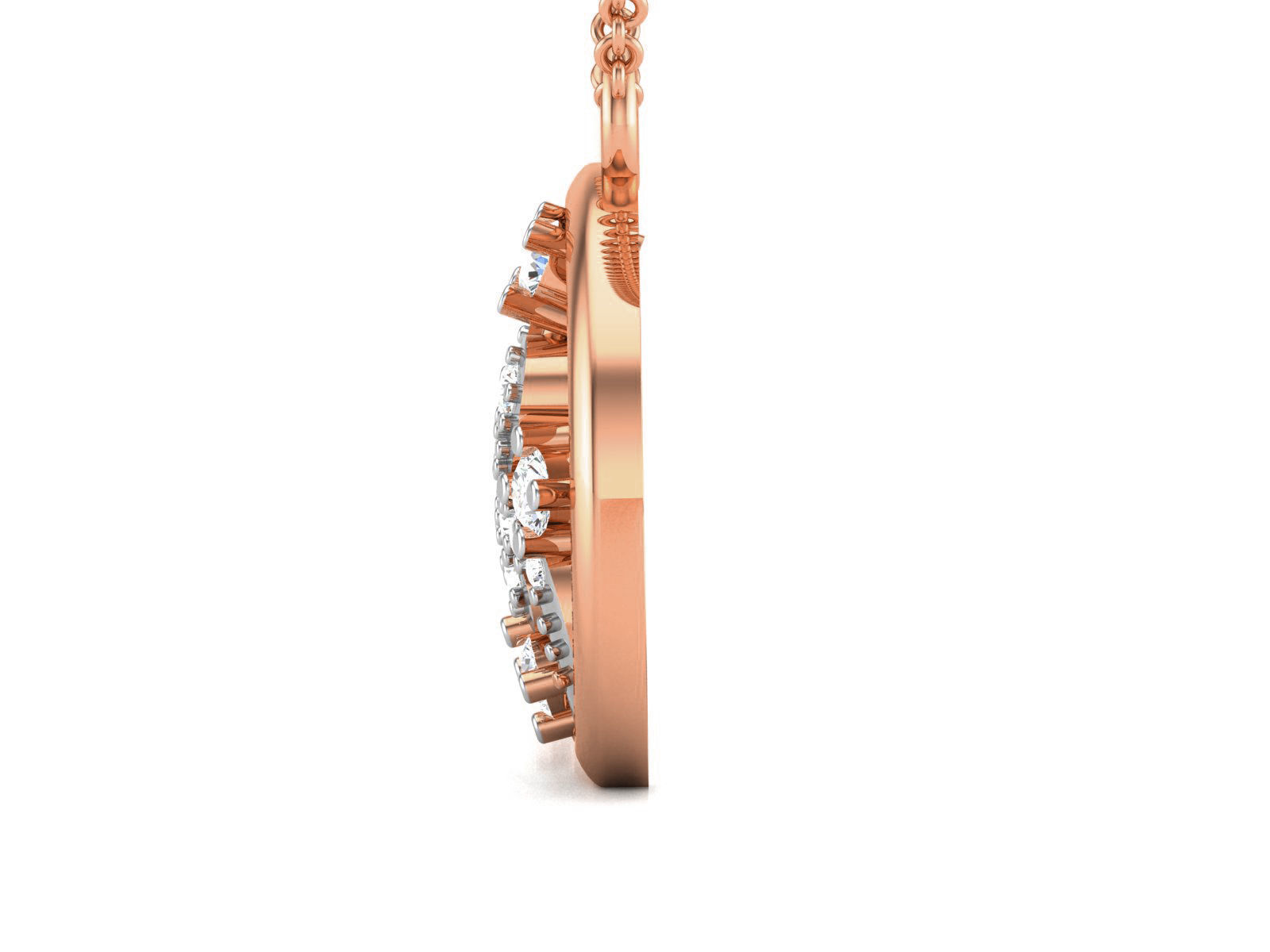 Light wt Diamond Charms Pendant 3dm render Detail 3D print model_3